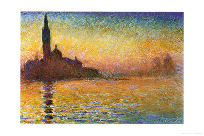 Sunset in Venice Claude Monet